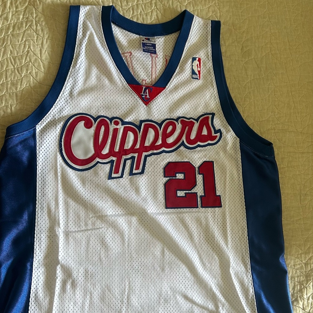 Men’s Champion Authentic Los Angeles Clippers/Darius Miles Jersey 🔥